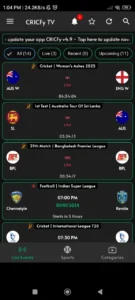 cricfy tv apk download screenshot 2